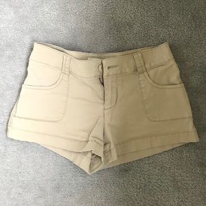 Beige Jean Shorts